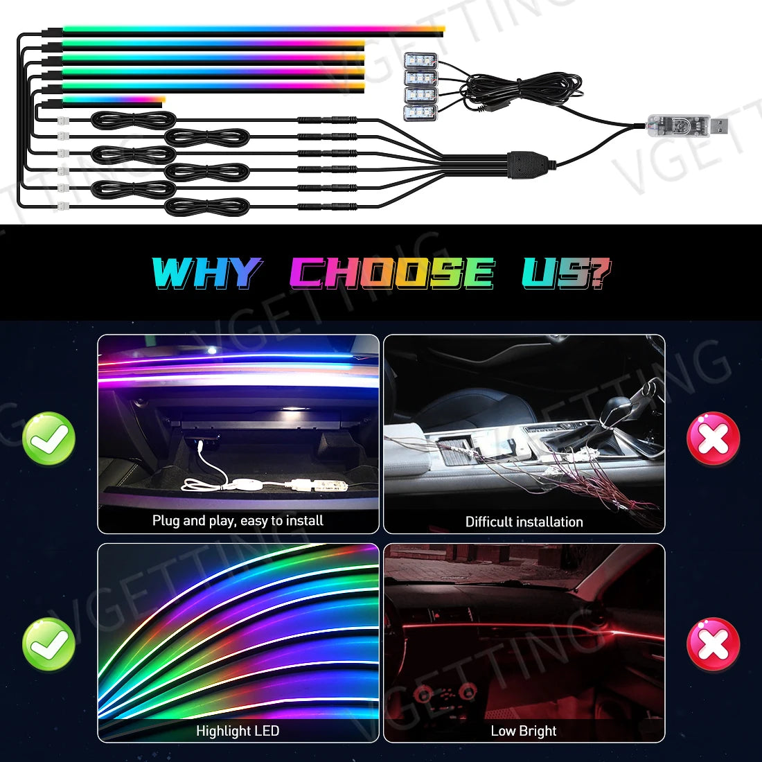 LED AMBIANTE RGB