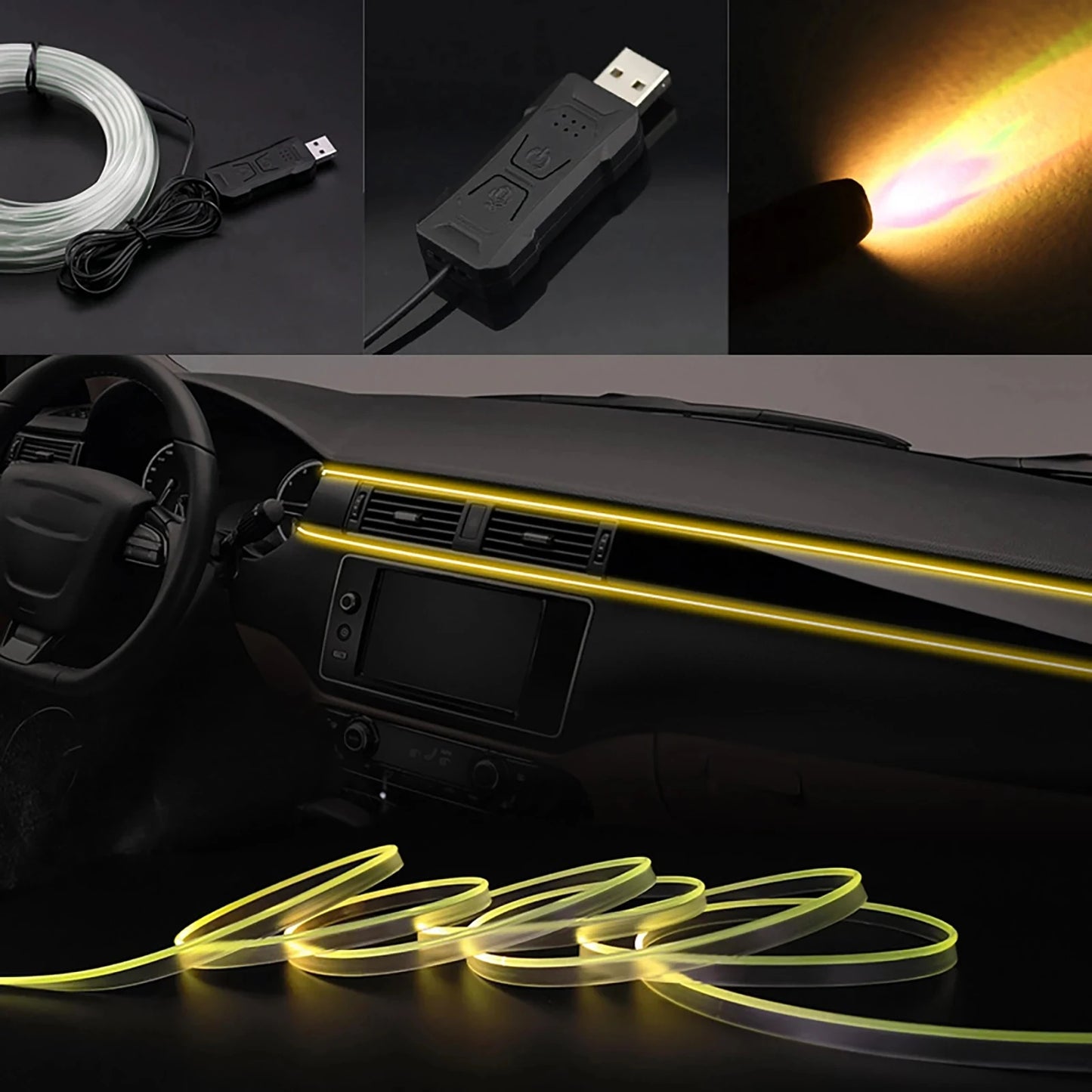 Bande lumineuse LED ambiante intérieure
